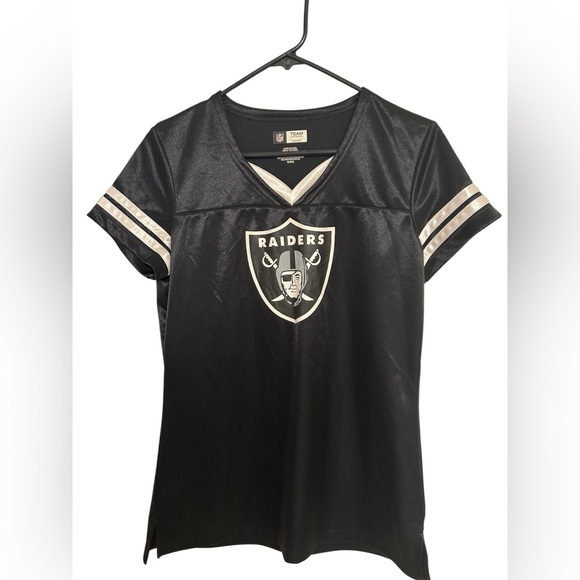 NFL Tops - Las Vegas Raiders V-Neck Jersey Women’s Medium